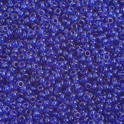 Czech Seed Beads 10/0 Transparent Navy Blue
