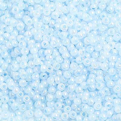 Czech Seed Beads 10/0 Opaque Dyed Iris Blue