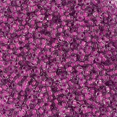 Czech Seed Beads 10/0 Crystal C/L Neon Purple