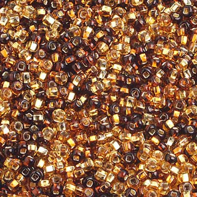 Czech Seed Beads 10/0 S/L Mix Topaz