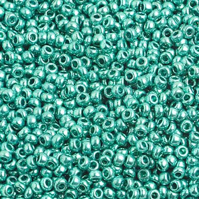 Czech Seed Beads 10/0 Metallic Green