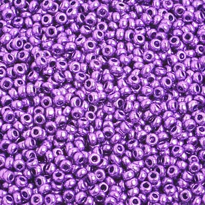 Czech Seed Beads 10/0 Metallic Purple