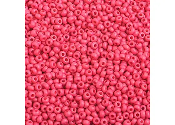 Czech Seed Beads 10/0 Opaque Red Matt