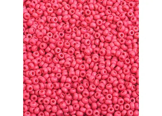 Czech Seed Beads 10/0 Opaque Red Matt