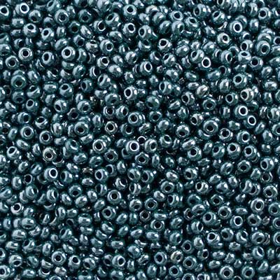 Czech Seed Beads 10/0 Dark Green Luster