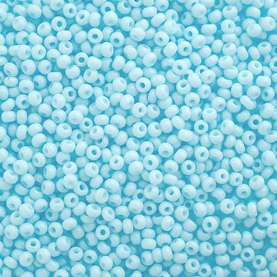 Czech Seed Beads 10/0 Chalk Light Blue SOLGEL