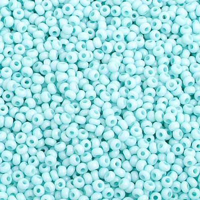 Czech Seed Beads 10/0 Chalk Light Turquoise SOLGEL