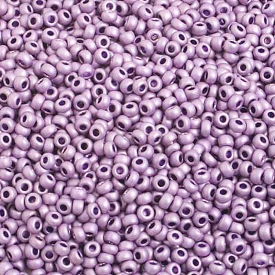 Czech Seed Beads 10/0 Metallic Mauve Matt Terra Color