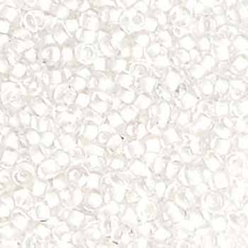 Czech Seed Beads 10/0 C/L White Terra Color