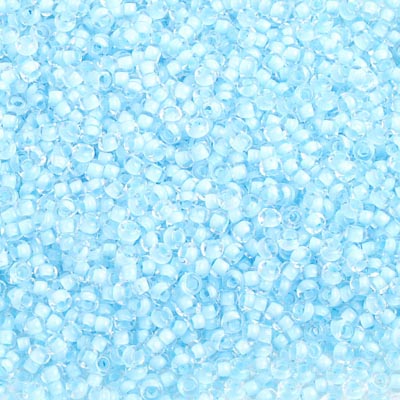 Czech Seed Beads 10/0 C/L Baby Blue Terra Color