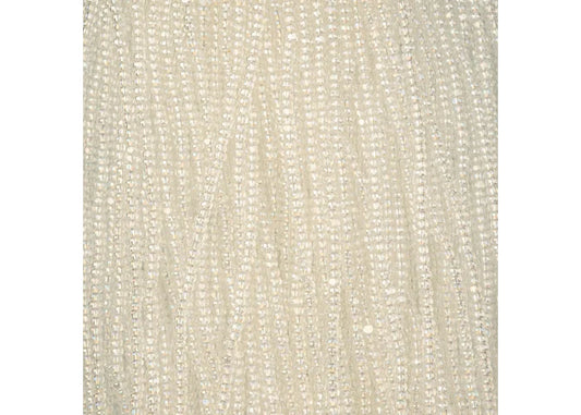 Czech Seed Bead 11/0 Cut Transparent Crystal AB Strung
