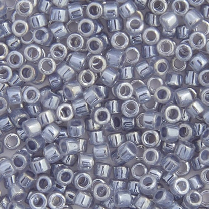 Miyuki Delica 11/0 Crystal Grey Ceylon Lined-Dyed