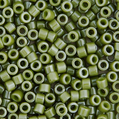 Miyuki Delica 11/0 Pale Green Lime Opaque Glazed