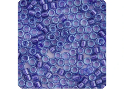 Miyuki Delica 11/0 Aqua Amethyst Lined-Dyed