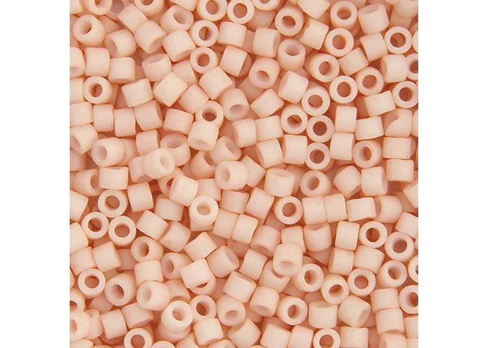 Miyuki Delica 11/0 Light Rose Opaque Matte Gold Luster