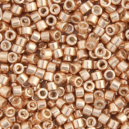 Miyuki Delica 11/0 Apricot Gold Opaque Glavanized-Dyed
