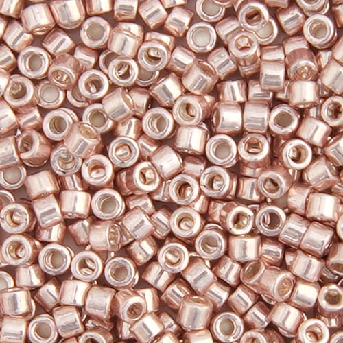 Miyuki Delica 11/0 Light Rose Opaque Glavanized-Dyed