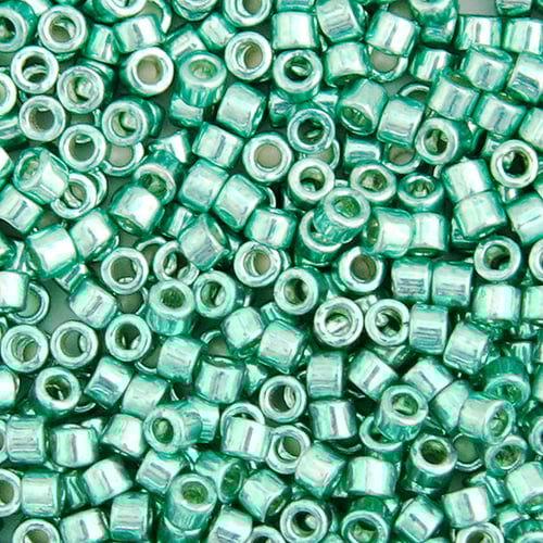 Miyuki Delica 11/0 5.2g Vial Dark Green Mint Opaque