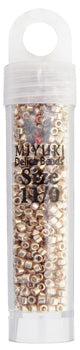 Miyuki Delica 11/0 Champagne Opaque Glavanized-Dyed