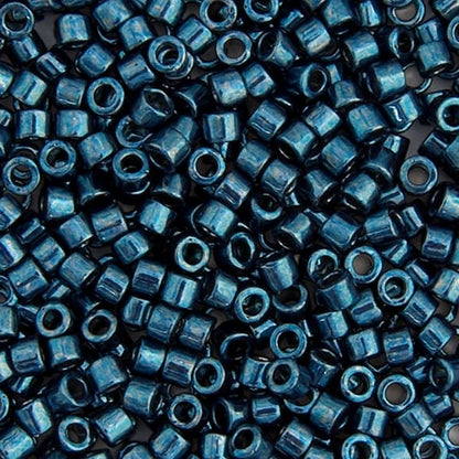 Miyuki Delica 11/0 Dark Aqua Opaque Nickel Plated Dyed