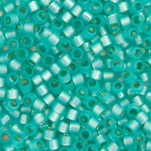 Miyuki Delica 11/0 Aqua Green Alabaster/Opal Silver