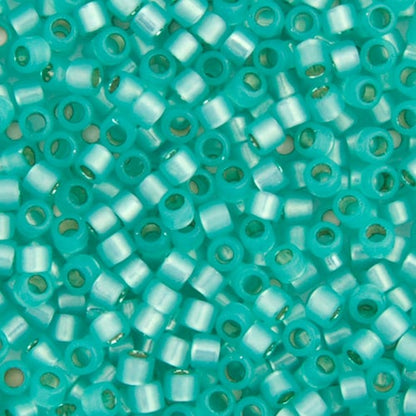 Miyuki Delica 11/0 Aqua Green Alabaster/Opal Silver