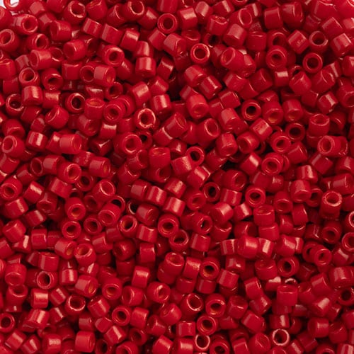 Miyuki Delica 11/0 Bright Red Matte-Dyed