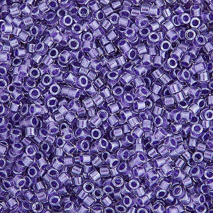 Miyuki Delica 11/0 Purple Sparkle Crystal Lined