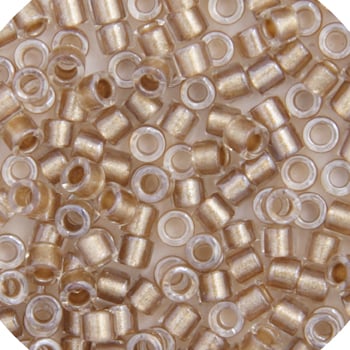 Miyuki Delica 11/0 Beige Bronze Sparkle Crystal Lined