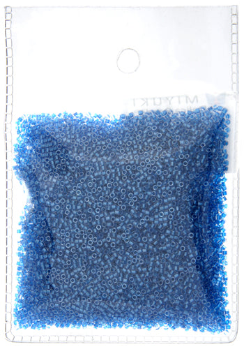 Miyuki Delica 11/0 Blue Cerulean Sparkle Crystal Lined