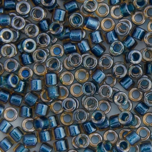 Blue Teal Sparkle Topaz Lined