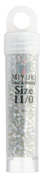 Miyuki Delica 11/0 Grey Mist Transparent AB