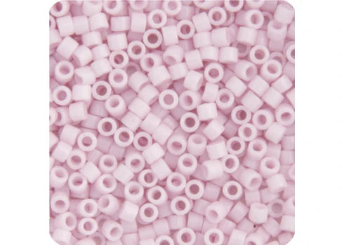 Miyuki Delica 11/0 Crystal Grey Ceylon Lined-Dyed