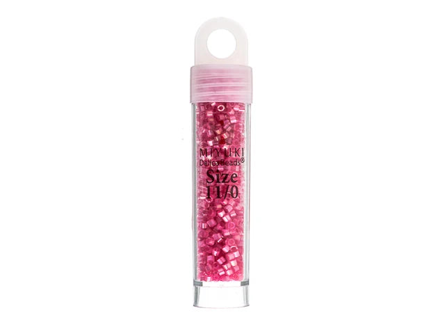 Miyuki Delica 11/0 Rose AB Silk Inside Dyed