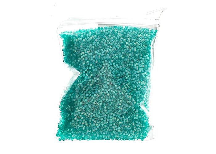 Miyuki Delica 11/0 Aqua Green AB Silk Inside Dyed