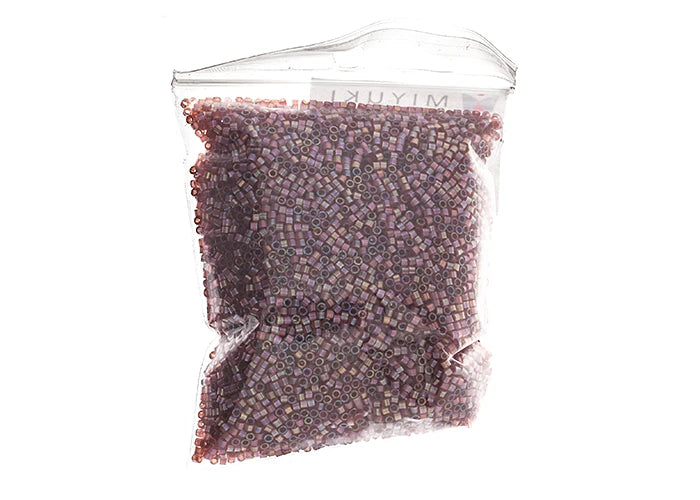 Miyuki Delica 11/0 Rose Topaz AB Silk Inside Dyed