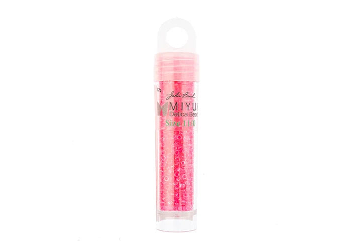 Miyuki Delica 11/0 5.2g Vial Wild Strawberry Luminous
