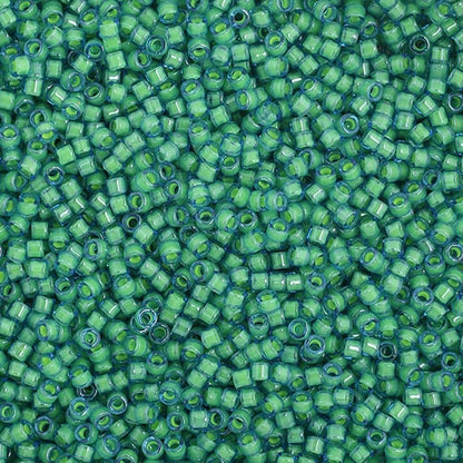 Miyuki Delica 11/0 Light Turquoise Luminous Neon Color