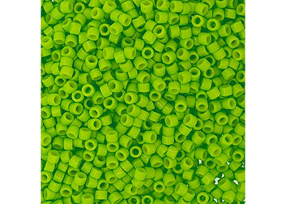 Miyuki Delica 11/0 Duracoat Opaque Dyed Neon Green