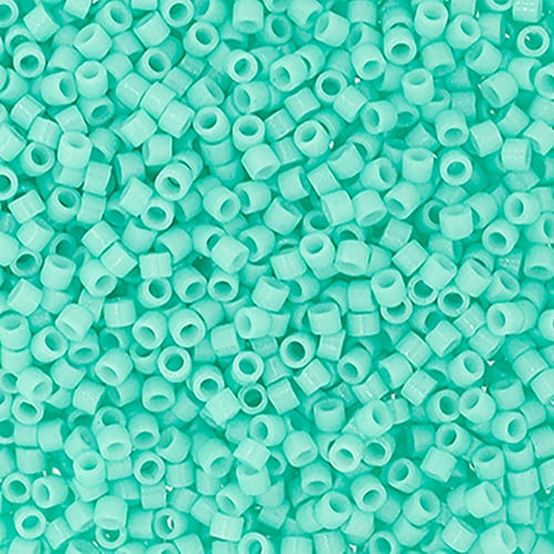 Miyuki Delica 11/0 Duracoat Opaque Dyed Robin Egg Blue