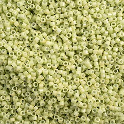 Miyuki Delica 11/0 Duracoat Opaque Dyed Green Fennel