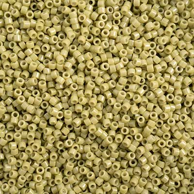 Miyuki Delica 11/0 Duracoat Opaque Dyed Green Cactus