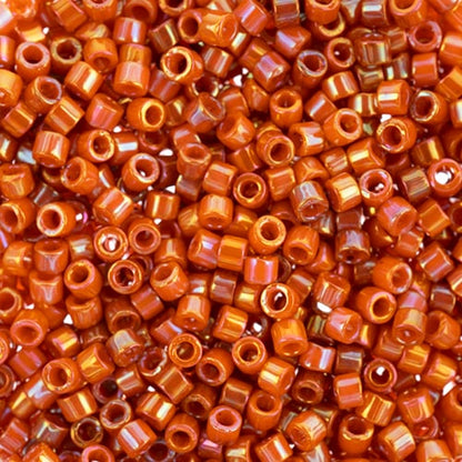 Miyuki Delica 11/0 Opaque Glazed Orange Chilli AB