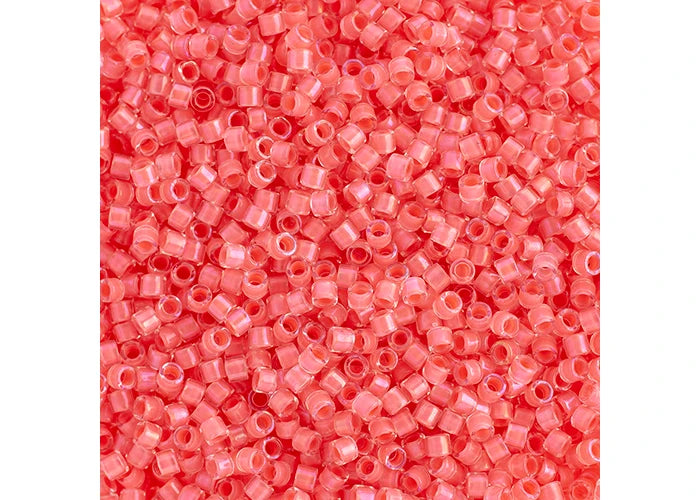 Miyuki Delica 10/0 Rose/Pink AB Lined-Dyed