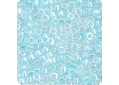 Miyuki Delica 11/0 Light Crystal Aqua Ceylon