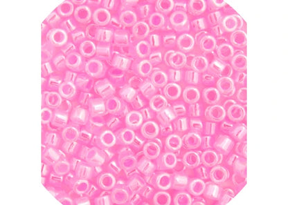 Miyuki Delica 11/0 Dark Crystal Pink Ceylon Lined-Dyed