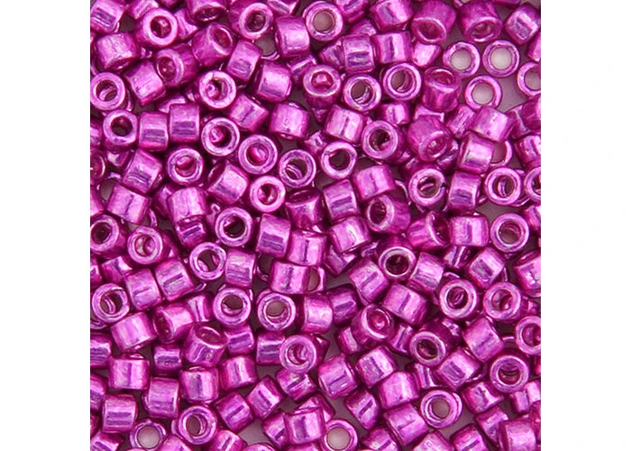Miyuki Delica 11/0 Fuchsia Opaque Glavanized-Dyed