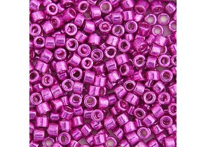 Miyuki Delica 11/0 Fuchsia Opaque Glavanized-Dyed
