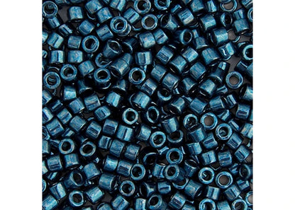 Miyuki Delica 11/0 Dark Aqua Opaque Nickel Plated Dyed