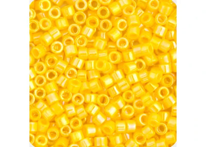 Miyuki Delica 11/0 Dark Yellow Canary Opaque AB